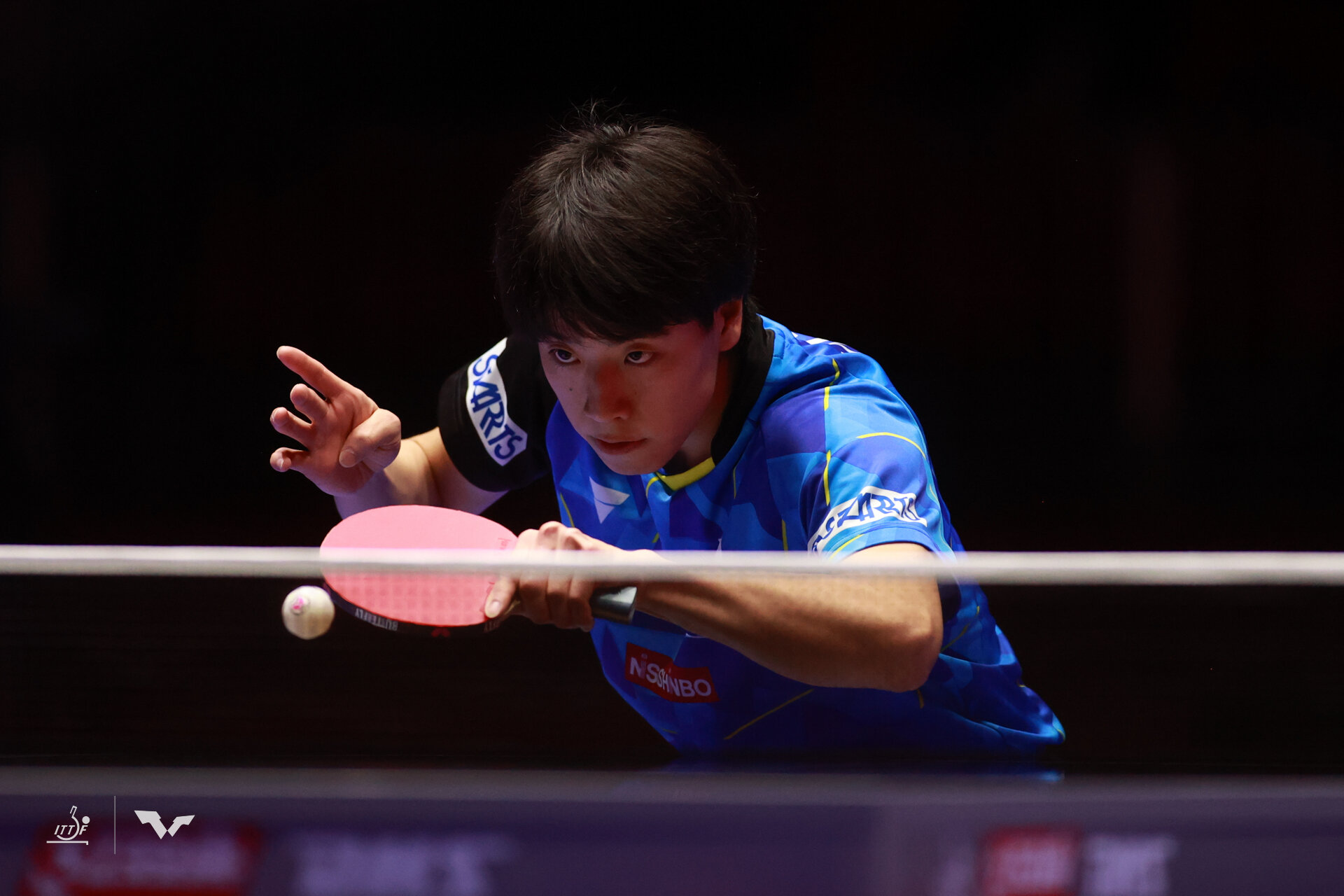 篠塚大登(ITTF提供、今年2月撮影)